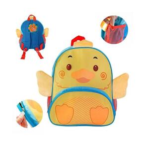 Mochila Infantil Escolar 16L Patinho De Costas Com Alças