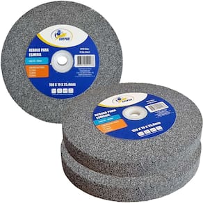 Kit 3 Rebolos Para Esmeril 6 Pol 150Mm 3 Buchas Profissional