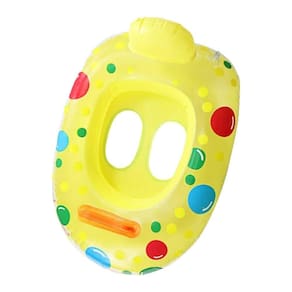 Boia Inflável Infantil Amarela 60Cm Com Assento 100% Pvc