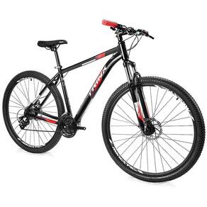 Bicicleta Quadro 19 Aro 29 Marcha E Suspensão Preto/Vermelho