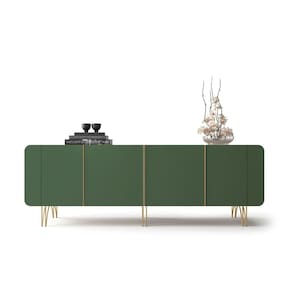 Buffet Aparador Bilbao 4 Portas e Prateleiras 220x75-EdeCasaMoveis