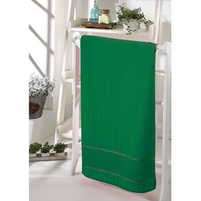 Toalha Banho Velour Para Bordar Bella Liso Verde 70X140Cm