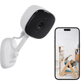 Câmera interna WiFi AMOROM 1080P 24 horas por dia, 7 dias por semana, gravando visão noturna