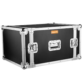 Case Rack Potência 8U Profissional Com 2 Trilhos Roscados