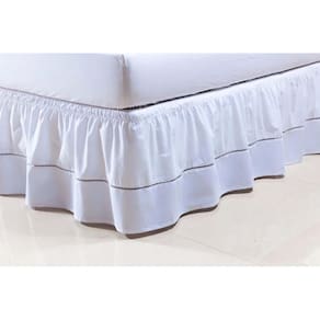 Saia Box Colchão Viúva 128X188X30 100%Algodao 2 Elástico