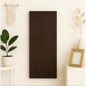 Placa Decorativa Ripado em MDF 45x11cm Cor: Preto / Quantidade: 10 UNIDADES
