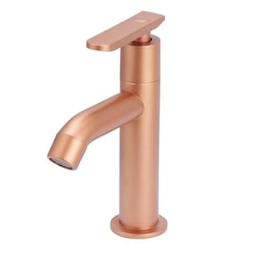 Torneira Lavatório Slim Alta Pratica Abs Rose Mesa 1/4V.