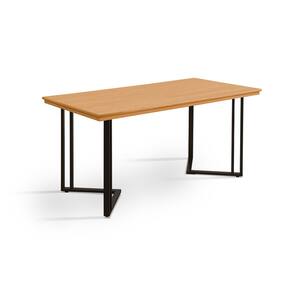 Mesa de Jantar Industrial em Madeira Maciça Michigan 160x80 - Imbuia