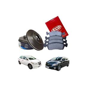 Kit Disco + Pastilha Freio Onix Prisma 2012 A 2019 - Novo