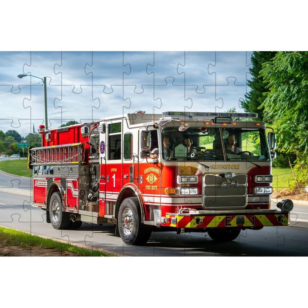 Kit 2 Quebra-Cabeças Bombeiros De 40 Peças