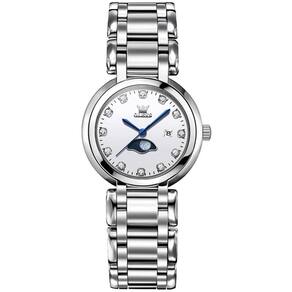Relógio Feminino de Quartzo Minimalista com Strass em Aço Inoxidavel A Prova D´agua