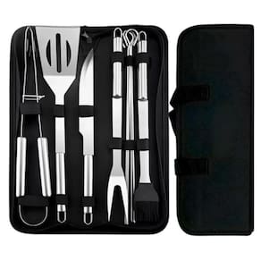 Kit Churrasco Portátil Leve Ideal Para Camping Ou Viagem