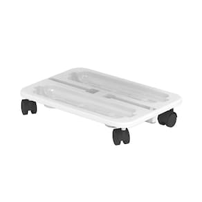 Organizador de artesanato Deflecto Stack `N Go Caddy Wheel Base branca