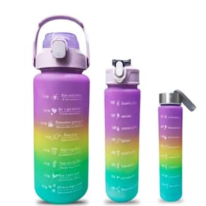 Kit 3 Garrafas Personalizado Academia Squeeze Agua