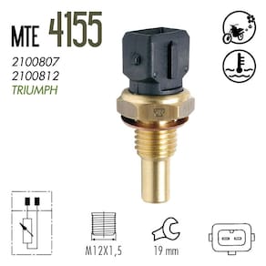 4155 - Plug Eletrônico - Água - Speed Triple 1050 1.1 12V - Mte Moto