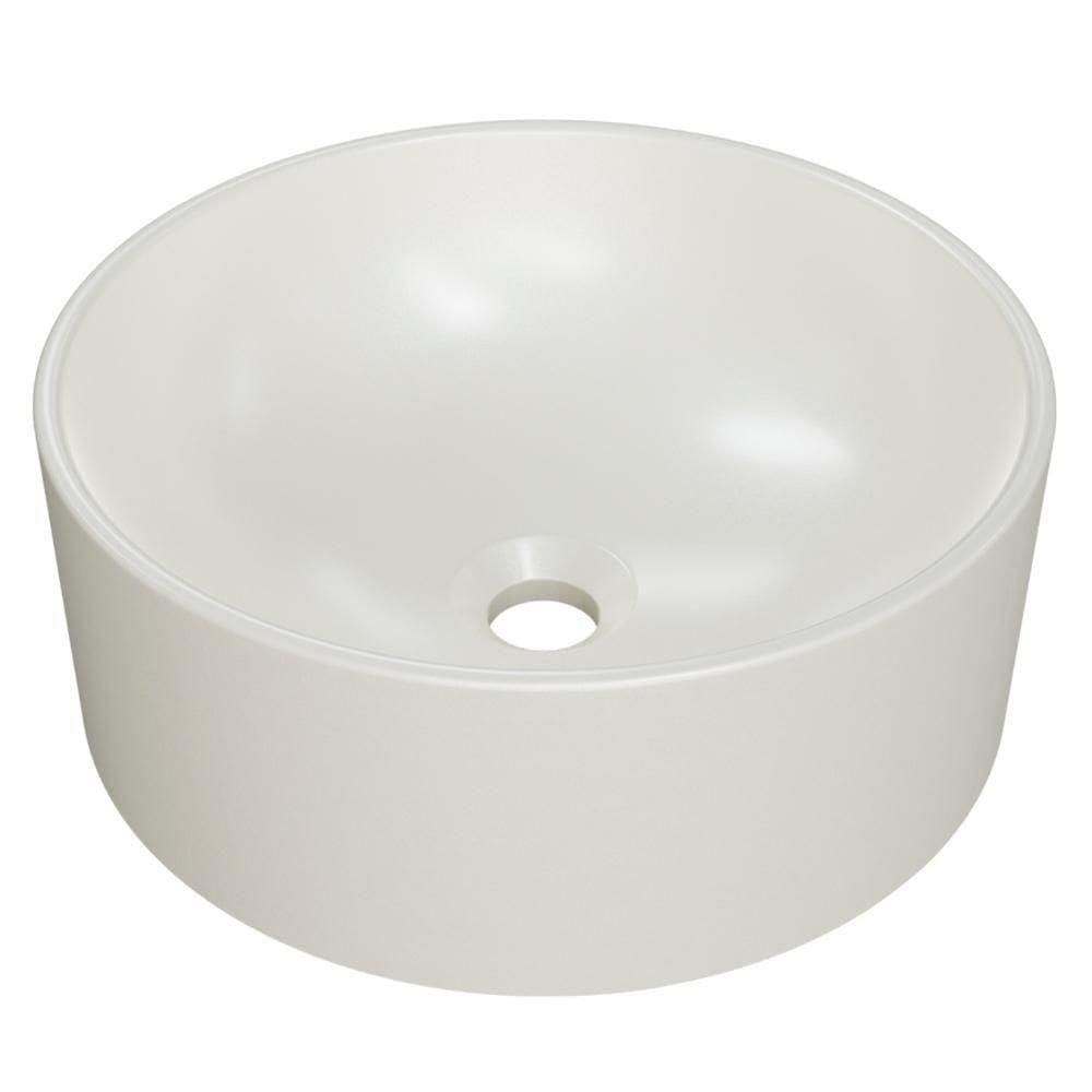 Cuba Pia Para Banheiro Redonda 34cm Sara C08 Bege - Mpozenato