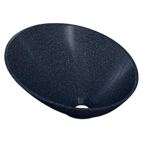 Cuba Pia Para Banheiro Meia Lua 39cm Thaís C08 Preto Granit - Mpozenato