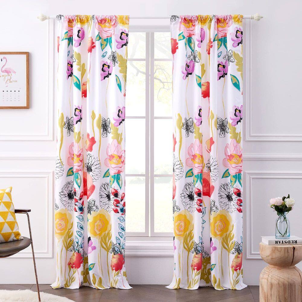 Cortinas Greenland Home Watercolor Dream 160x160cm - Branco