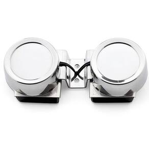 Buzina De Embutir Em Aço Inox Caracol Dupla Som Grave 106Db