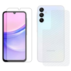 Pelícual Hidrogel + Adesivo Fibra de Carbono para Samsung Galaxy A15 5G - Transparente