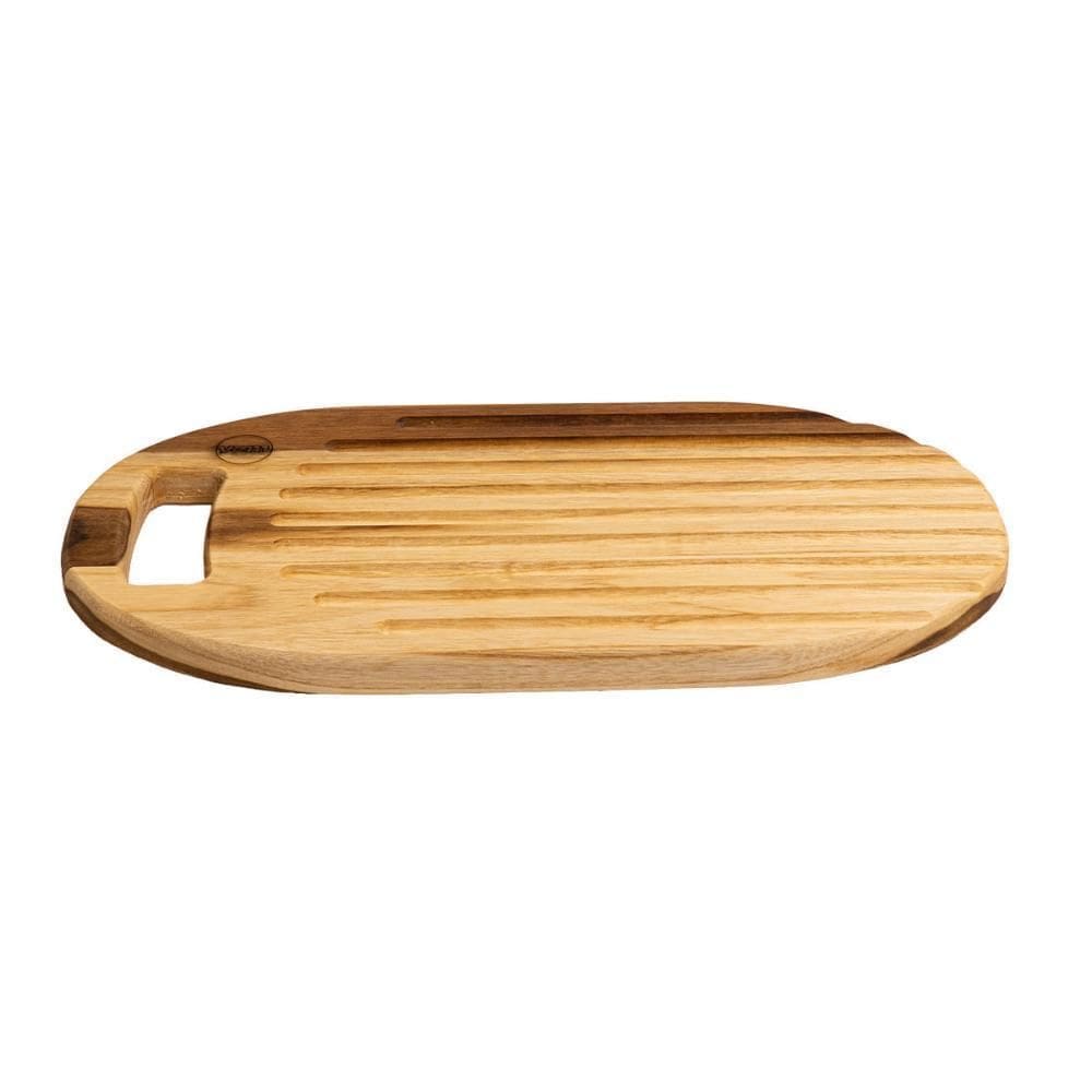 Tábua Migalheira Corte Churrasco 40X20Cm Em Madeira Premium