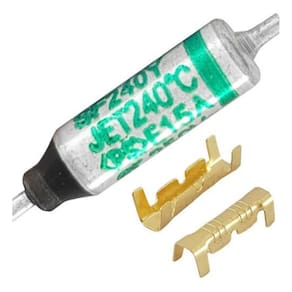 Fusível Térmico 240C Graus 15A 250V 3 Pçs + 6 Terminais Luva