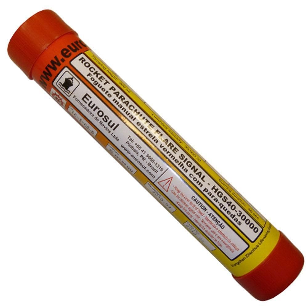 Sinal Pirotécnico Paraquedas Vermelho Hgs40-30000 Eurosul