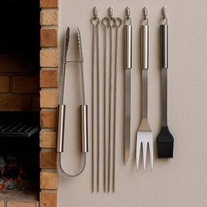 Kit Churrasco Profissional Completo Com Estojo De Luxo