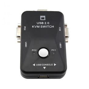 Chaveador Switch Kvm 2 Portas entrada Vga e Usb