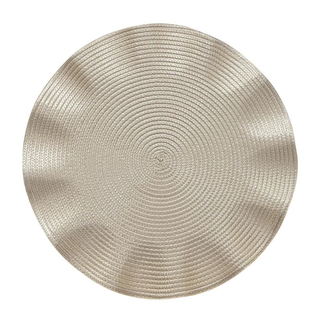 Lugar Americano Redondo Waves Jolitex Marfim 38Cm