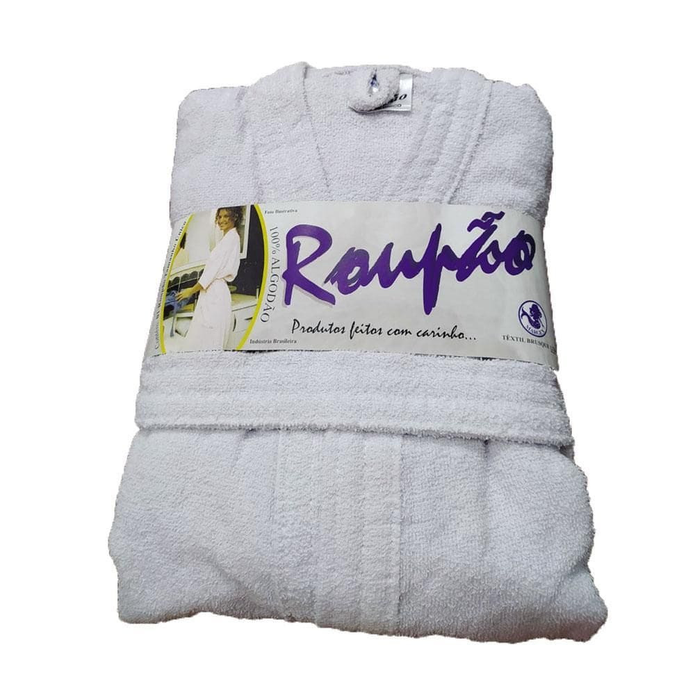 Roupão Atoalhada Margex Branco Unico