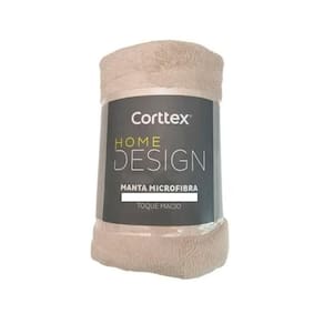 Manta De Microfibra Solteiro Corttex Bege 1,50M X 2,00M