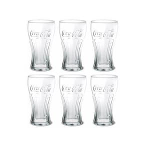 Jogo Copo Coca-Cola Contour Vidro 300Ml 6 Unidades - Nadir