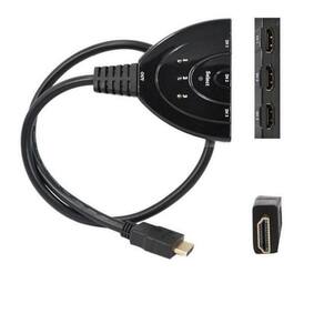 Cabo Hdmi Divisor Splitter Duplicador Y 1 Macho Para 3 Fêmea