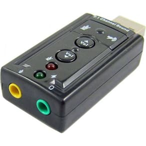 Adaptador Som USB 7.1 Knup HB-T64 - Surround 7.1 Canais