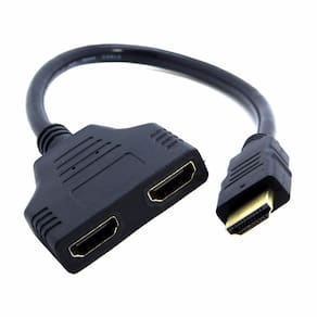Cabo Hdmi Divisor Splitter Duplicador Y 1 Macho Para 2 Fêmea