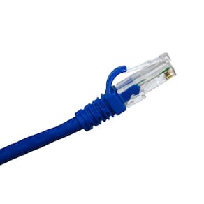 Cabo de Rede Patch Cord Cat5e RJ45 Azul 5 Metros
