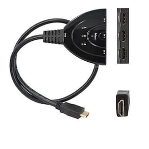 Cabo Hdmi Divisor Splitter Duplicador Y 1 Macho Para 3 Fêmea