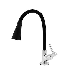 Torneira Gourmet Flexível Cozinha Luxo Alta 2 Jatos Preto