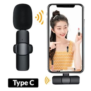 Microfone De Lapela Bluetooth Celular Tipo C Sem Fio