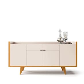 Buffet Aparador Harmonia 4 Portas 2 Gavetas 160x79 Cinamomo EdeCasaMoveis