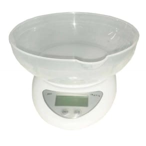 Balança Digital Alta Qualidade 5kg com Recipiente Acrílico