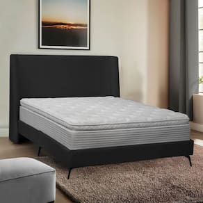 Kit Cabeceira e Base Cama Box Orgânica Montreal 144x205cm Casal Bouclê - SOFA STORE