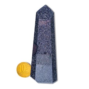 Ponta Pedra Estrela Azul Lapidada 9 a 10cm Média 96g Tipo B