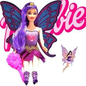 Boneca Princesa Fada Infantil Articulada Brinquedo Meninas