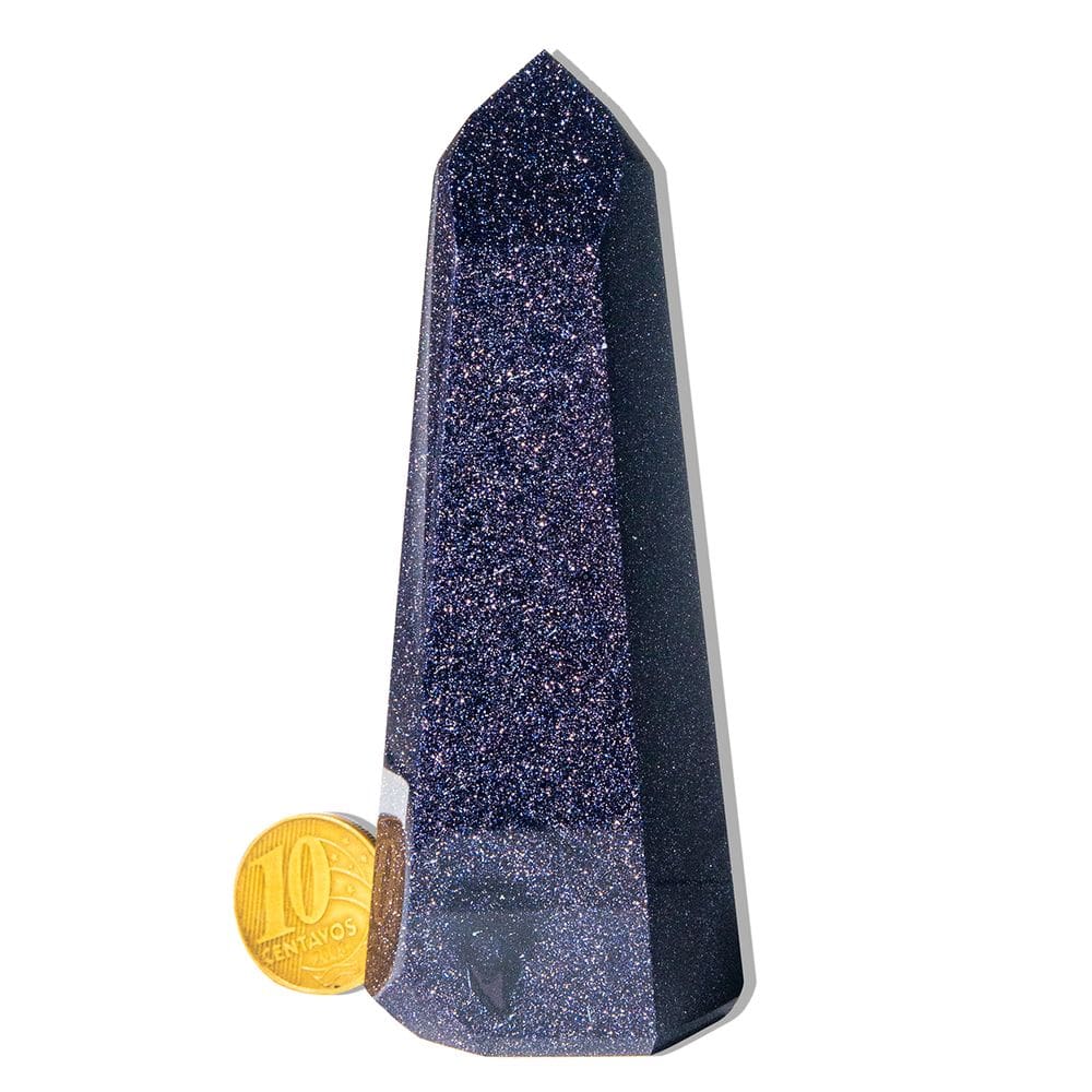 Ponta Pedra Estrela Azul Lapidada 10 a 11cm Média 150g