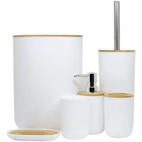 Kit De Banheiro 6 Peças Organize Seu Espaço Ideal Presente