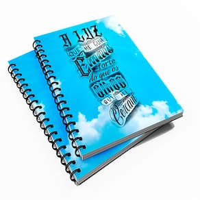Caderno Universitário 10 Mat Frase A Luz Que Me Guia