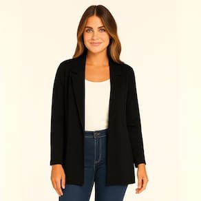 Blazer Feminino Compacto Liso Estilo Montaria