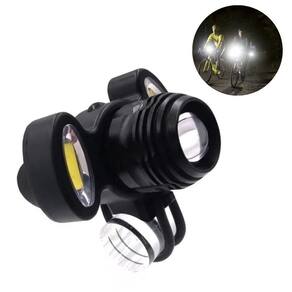 Farol Bicicleta Potente 3 Leds Recarregável Usb Com Zoom